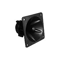 Nippon Tweeter 3.25&quot; Square Flush Mount Black; Super Horn