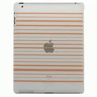NUU BaseCase Stripe Protective Case iPad 2 & new iPad - Tan Stri