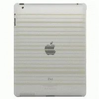 NUU BaseCase Stripe Protective Case iPad 2 & new iPad - White St