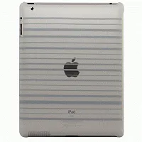 NUU BaseCase Stripe Protective Case iPad 2 & new iPad - Gray Str