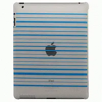 NUU BaseCase Stripe Protective Case iPad 2 & new iPad - Blue Str