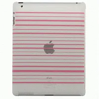 NUU BaseCase Stripe Protective Case iPad 2 & new iPad - Pink Str