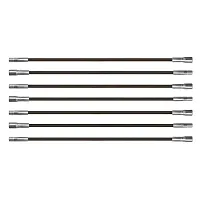 Chromex Adx1-1024 7-Piece 21-Ft. Fiberglass Chimney Brush Rods With 1/4-In. Npt
