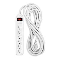 Digital Energy De6Osp-15Ft 6-Ac Outlet 350-Joules Surge Protector Power Strip Wi