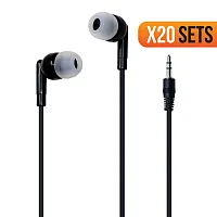 Digital Energy Deft-1737 Ie36 Earphones, Noise Canceling, Black (20 Pack)
