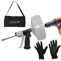 Drainx Dhx1-1047 Spinfeed Drum Auger Drain Snake, Auto Extend And Retract, With