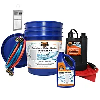 Chromex Dhx1-1055 Tankless Water Heater Flush Kit With Nsf-Certified Liquid Desc