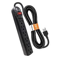 Digital Energy Dss5-1013-Blk 6-Ac Outlet 350-Joules Surge Protector Power Strip