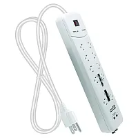 Digital Energy Dss5-1034-Wht 10-Outlet Heavy-Duty Surge Protector Power Strip Wi