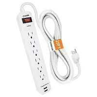 Digital Energy Enr1-1006 6-Ac Outlet And 2-Usb Port 1,050-Joules Surge Protector