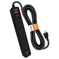 Digital Energy Enr1-1008 6-Ac Outlet And 2-Usb Port 1,050-Joules Surge Protector