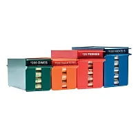 Nadex Coins Ncs8-1008 Rolled Coins Storage Boxes With Lockable Covers