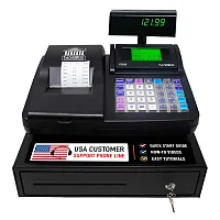 Nadex Coins Nxte-1994 Cr260 Electronic Cash Register With Steel Drawer, Thermal