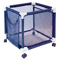 Pool Bins Pbft-1501 Pool Storage Organizer Mesh Rolling Pool Equipment Bin, Mini