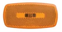 OPTRONICS MC32AS M/C; Oval;Wht Base; Amb