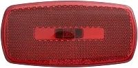 OPTRONICS MC32RBBP Mark Light Oval Rv Bk Bs Red