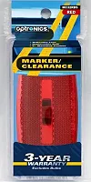 OPTRONICS MC32RBS M/C; Oval;Blk Base; Red