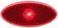 OPTRONICS MCL0028RBB Led 2X4 M/C;Red;Rflx;Low Prof;Black