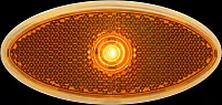 OPTRONICS MCL0030ABB Led 2X4 M/C;Amb;Rflx;Blckbase;Hardw