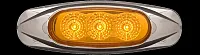 OPTRONICS MCL17ABP Led Miroflex Mini Star W/Chrom;Amb