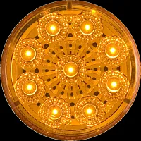 OPTRONICS MCL50AB Led Miroflex 2'Rnd;9 Diode;Amber