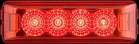 OPTRONICS MCL63RBP 4 Led Miroflex Thin Line;Red;Poly