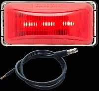 OPTRONICS MCL91RB Led Mark Light Mini Chrome;Red