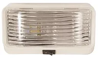 OPTRONICS RVPL3CP Porch Light Sq W/Switch Clear