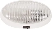 OPTRONICS RVPL7C Porch Light Oval W/Switch; Clear