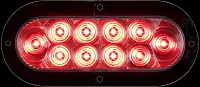 OPTRONICS STL88RCB Led Tail Lig Oval;Surf/Flang Mt Clr