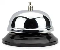 10cm Chrome Service Bell with Black Base OBLL-003