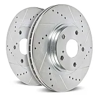 POWERSTOP AR85212XPR Drilledslotted Rotor Pair