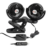 PRIME PRODCT 060507 12V Dual Head Clipon Fan