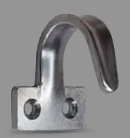 PACIFIC CARG RHJFLAT Bolt-On J Rope Hook-Galva