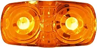 PETERSON MFG 38AMV Led M/C Rect Dbl Bulls-Eye 4&#039;X2&#039;
