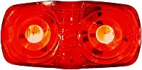 PETERSON MFG 38RMV Led M/C Rect Dbl Bulls-Eye 4&#039;X2&#039;