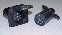 POLLAK 12905 9 Way Rv Connector & Sock
