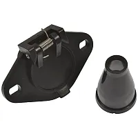 POLLAK 6P103V 6 Pole Round Socket With Rubber Boo