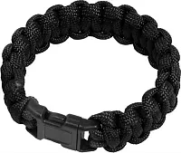 Sona Pcb7-Bk 7&quot; Paracord Bracelet W/6.88&#039; Cord (Black) 430 Lbs