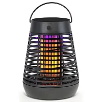 Pic Flpt Flickering Flame Solar Portable Bug Zapper Insect Killer Torch Lantern