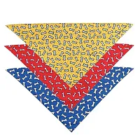 Pet Edge Everyday Bandanna - Blue Tossed Bones