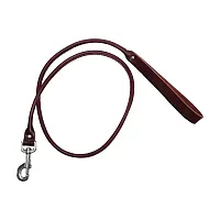 Pet Edge Latigo Round Leather Lead, 3/4in x 4&#039;