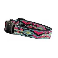 Pet Edge Jacquard Stitched Nylon Collars - Day Glo