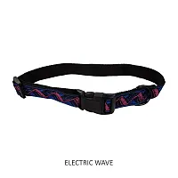 Pet Edge Jacquard Stitched Nylon Collars - Electric Wave