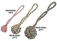 Pet Edge Monkey&#039;s Fist Knot Rope Toy - 15 in