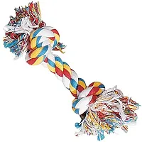 Pet Edge Knotted Rope Bones - 16in (2-Knot) Big Dog 1.5in Thick