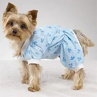 Pet Edge Sleepy Time PJs - Blue Cuddle Bear - XX Small