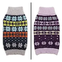 Pet Edge Zack & Zoey Elements Arctic Sweater - Large - Navy Blue