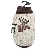 Pet Edge Zack & Zoey Northern Woods Moose Sweater - XX-Small