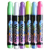Fluorescent Highlighter Dry-Erase Marker Pens for LED Writing Me